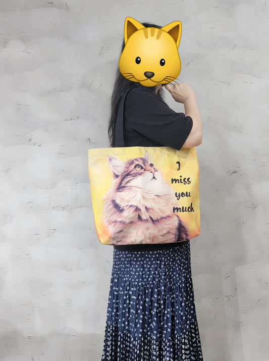 Homesick Cat Tote Bag