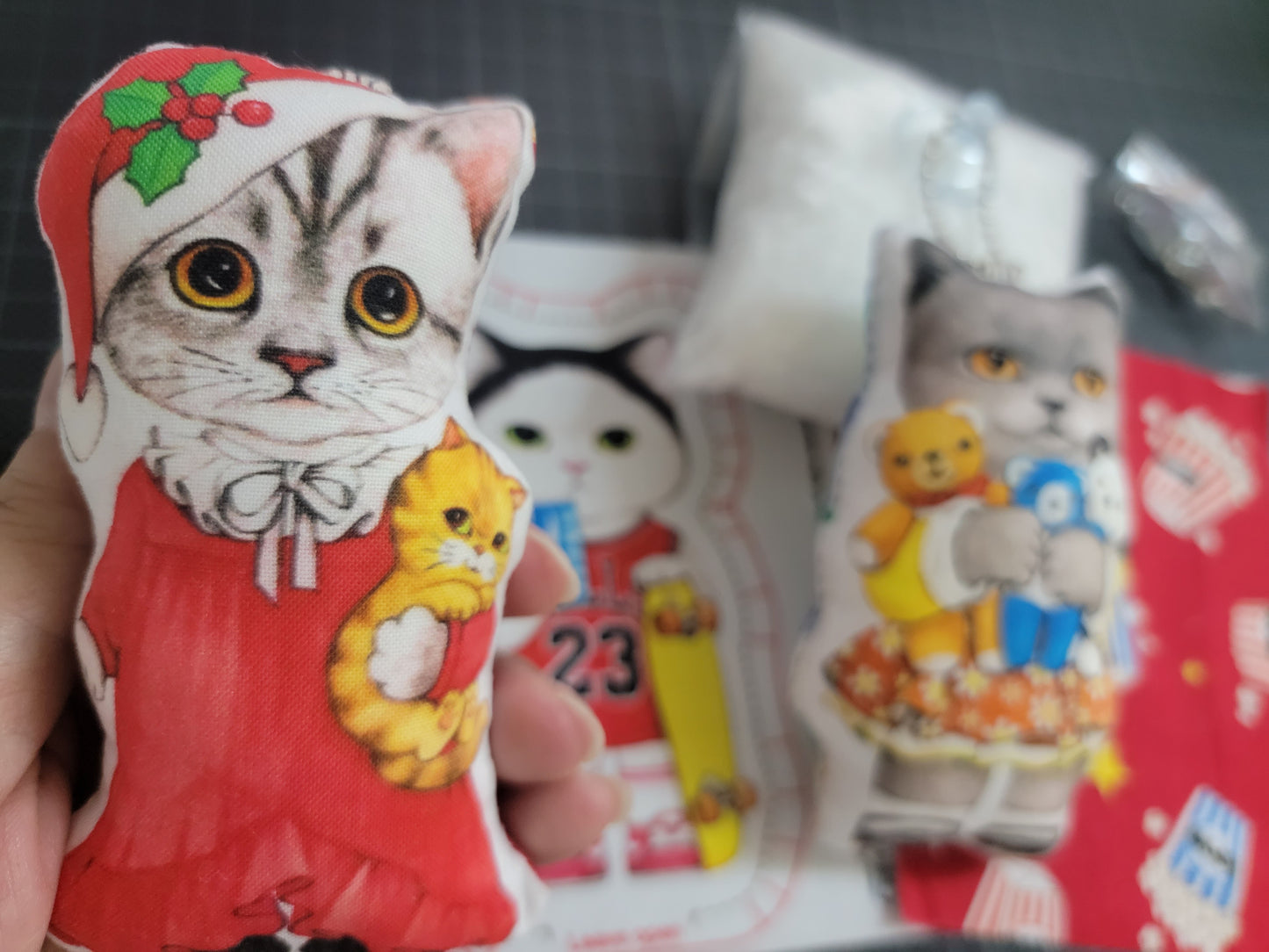 B款-虎紋貓布公仔-10款