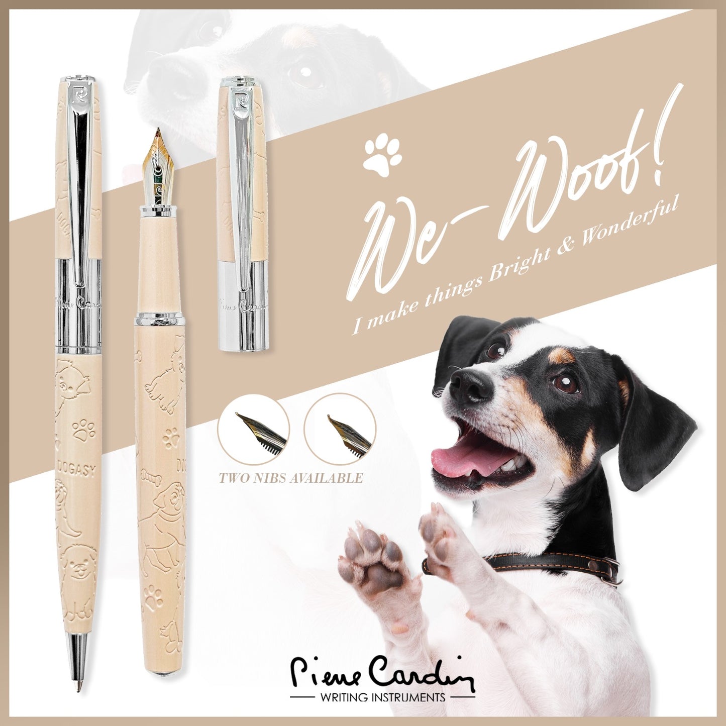 貓狗圖案鋼筆