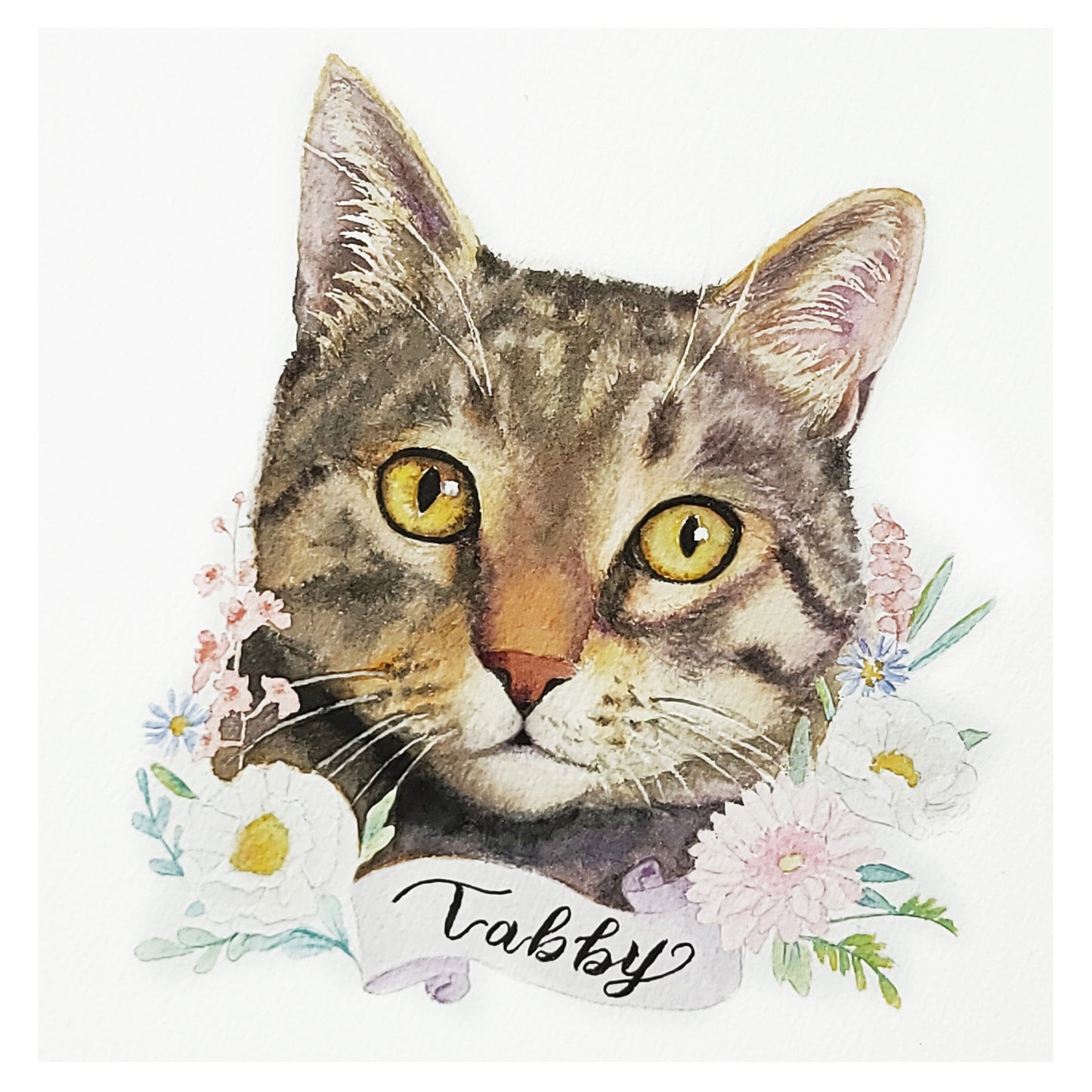 Tabby Cat Watercolor