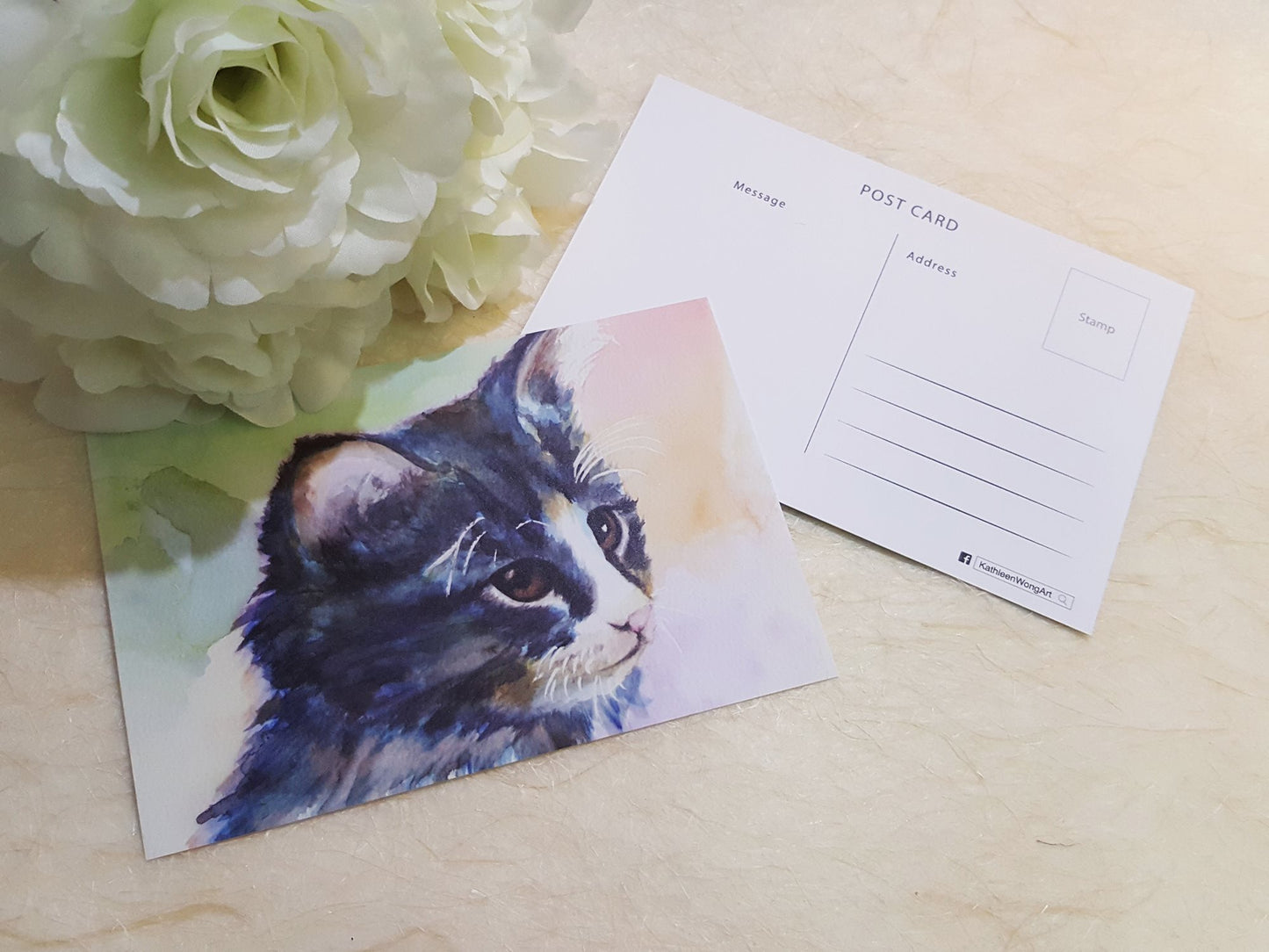 Kathleen Wong Animal Postcard