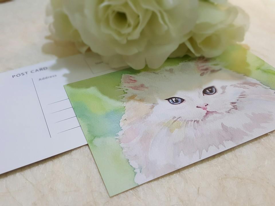Kathleen Wong Animal Postcard