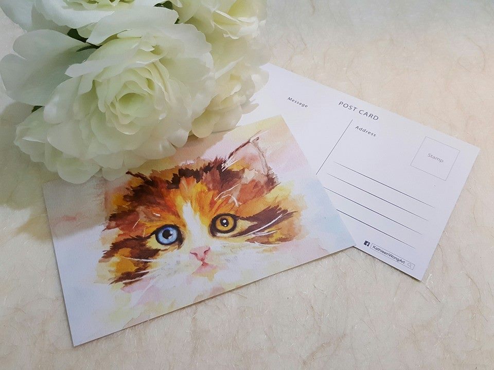 Kathleen Wong Animal Postcard