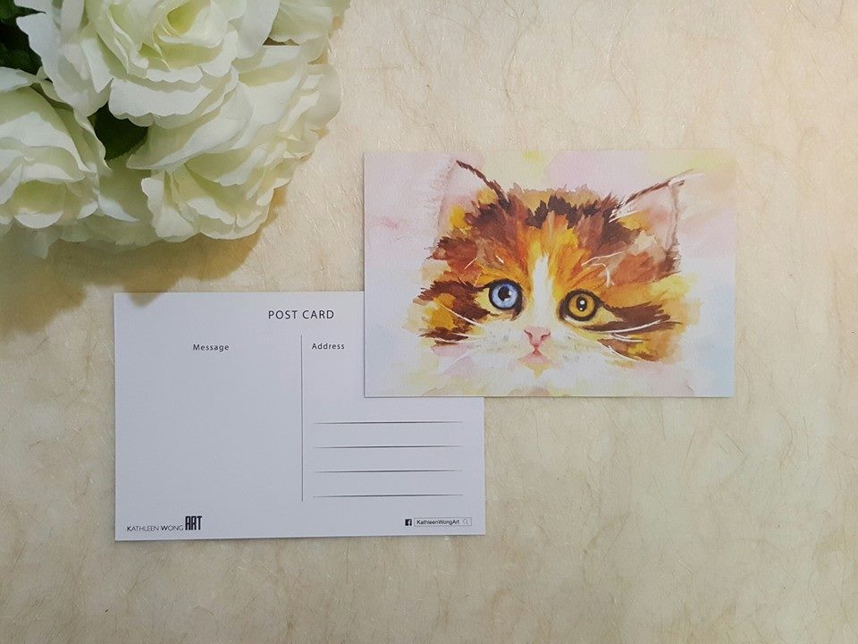 Kathleen Wong Animal Postcard