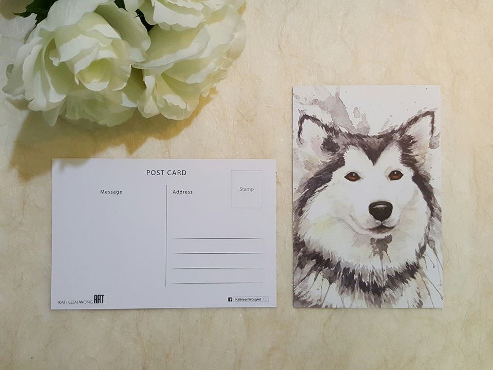 Kathleen Wong Animal Postcard