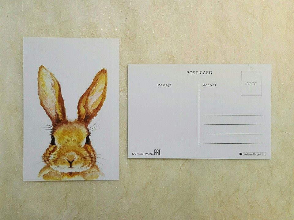 Kathleen Wong Animal Postcard