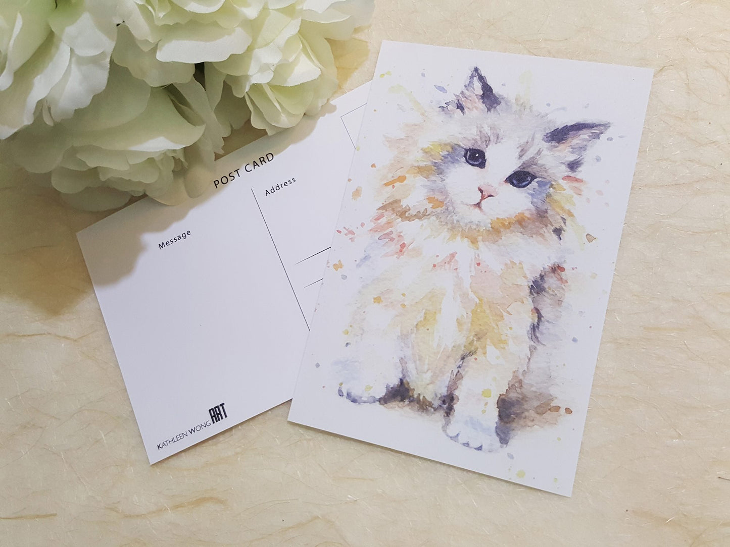 Kathleen Wong Animal Postcard