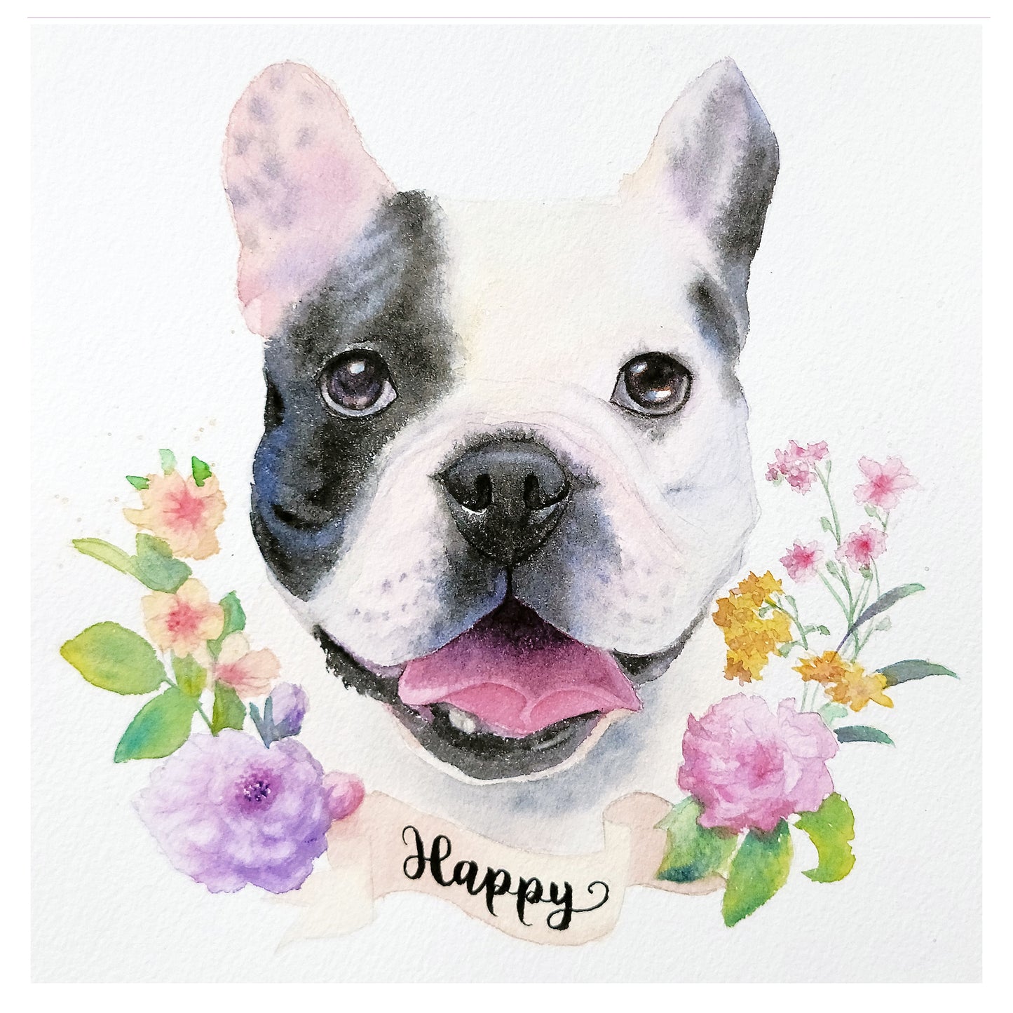 French Bulldog Watercolor